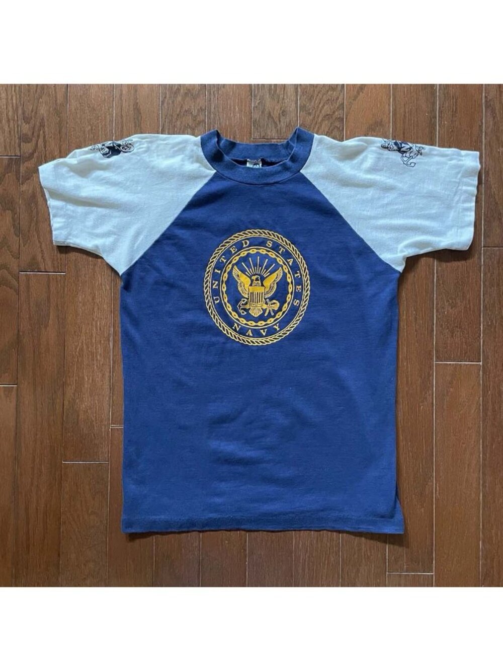 Vintage 80s Single Stitch Artex US Navy T-Shirt Made in USA - Men's Size Medium